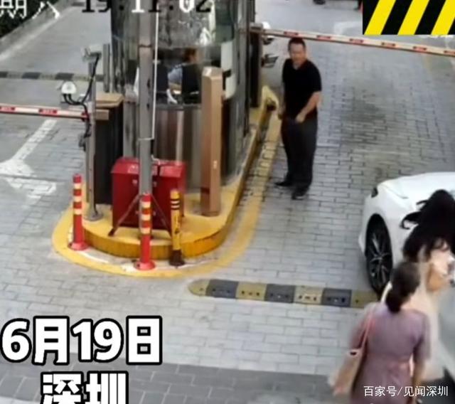 又是油門當剎車，深圳女司機剛啟動就撞翻崗亭，女保安員骨折受傷